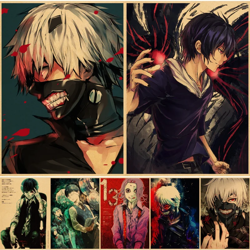 

Tokyo Ghoul Wall posters paper cuadros pictures art print painting anime house painting poster vintage