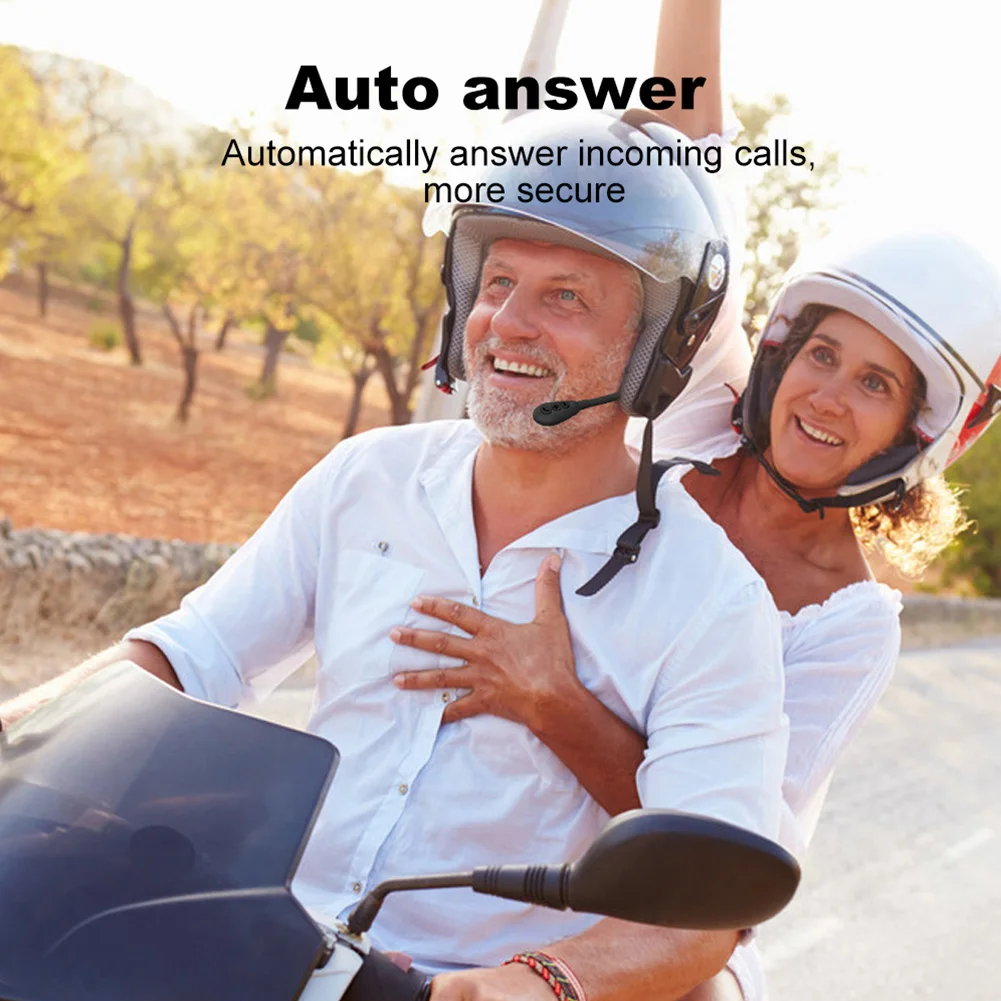 

M5H Noise Reduction Motorcycle Helmet Headset Headphone Bluetooth-compatible 5.0 Speaker Wireless Handsfree Call Music Earphones