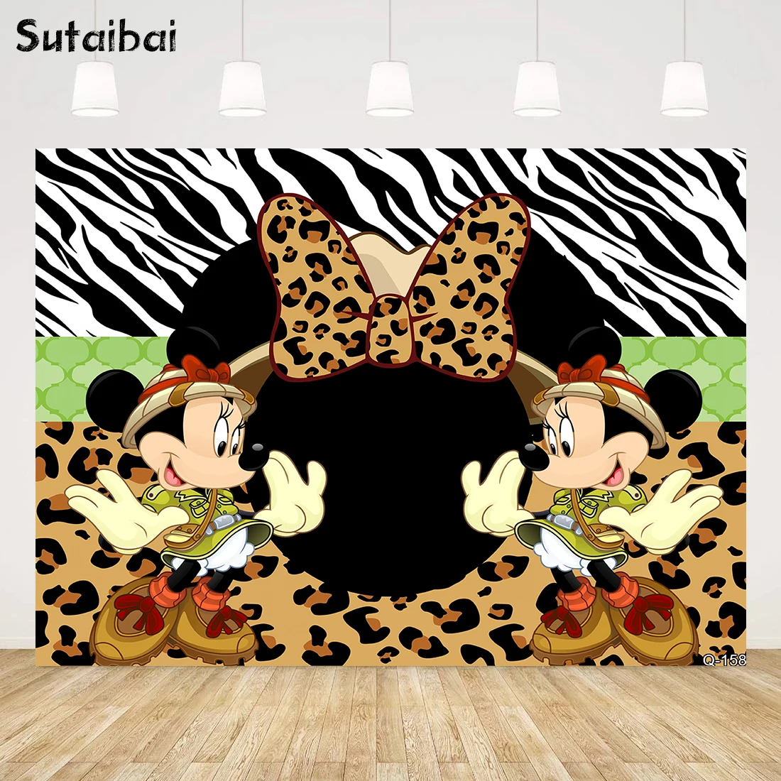 

Disney Birthday Photography Backdrop Tropical Jungle Forest Wild Animal Safari Mickey Mouse Party Background Newborn Baby Shower