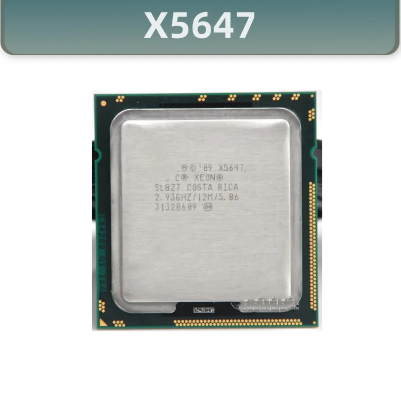 ЦП Xeon X5647, процессор 93ггц/LGA1366 12 МБ L3 130 Вт кэш, четырехъядерный серверный ЦП