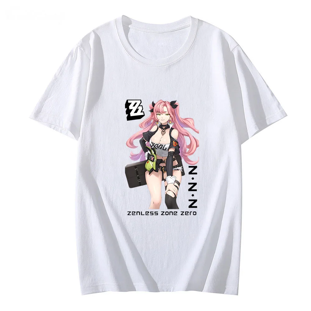 

Zenless Zone Zero Nicole Demarashirts Tees Aesthetic 100% Cotton T-shirts Fashion Manga/Comic Spring and Summer Slight Strech
