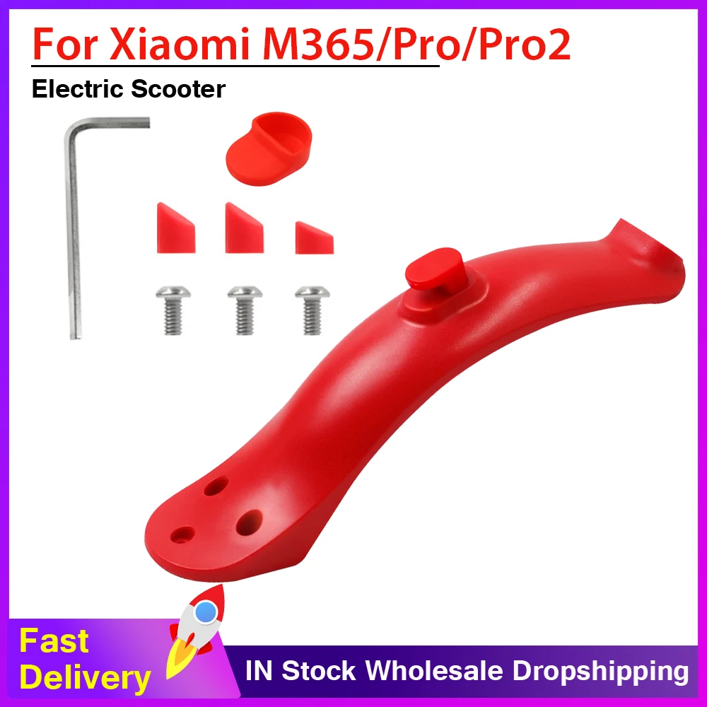 

Upgraded Splash Fender Short Ducktail for Xiaomi M365/M187/Pro Rear Mudguard Back Wing for M365 Scooter Fender Silicone Plug Set