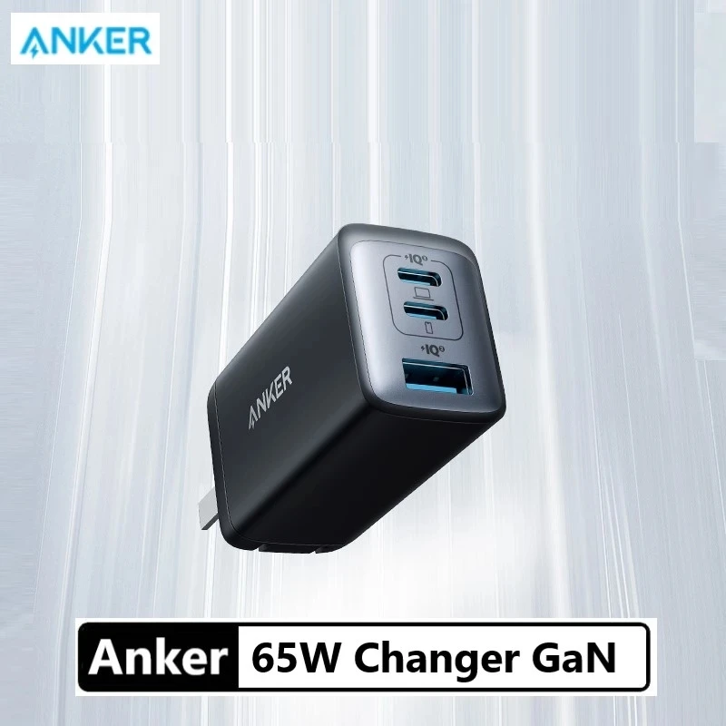 

Anker Nano II 65W Three-port Charger 735 USB C GaN Fast Compact Foldable Wall Charge for MacBook Pro/Air iPad iPhone 13 Mini