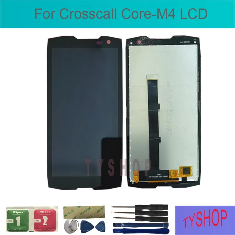 Протестированный для Crosscall Core-M4 ЖК-дисплей со стандартной заменой с