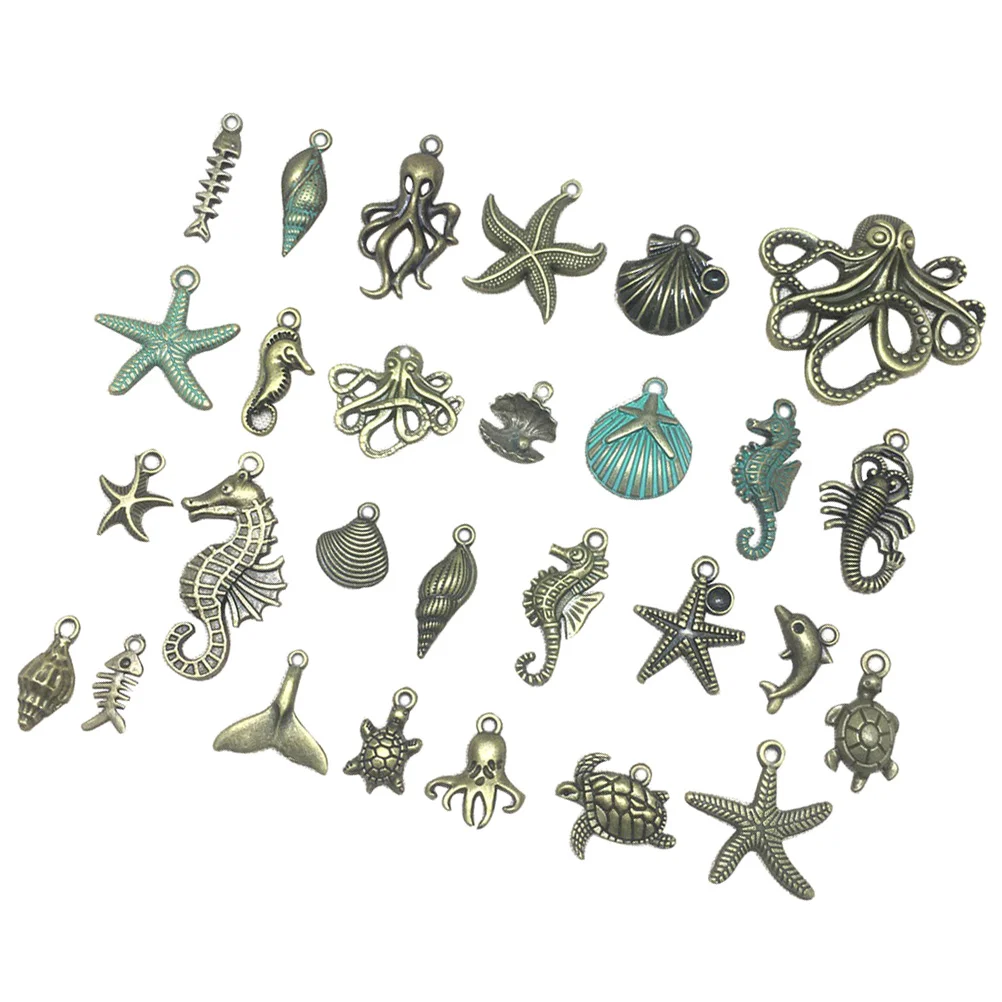 

Charms Jewelry Making Pendant Pendants Marine Earring Accessory Metal Animal Nail Choker Keychain Embellishment Jewelries