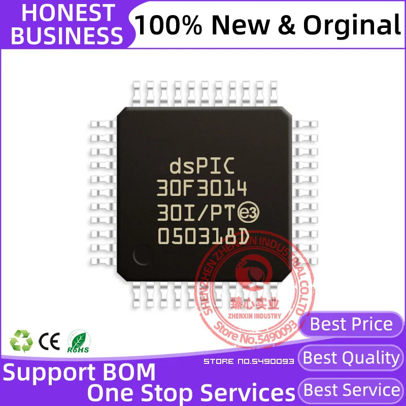 

DSPIC30F3014 QFP44 1 шт./лот 100% Новый оригинальный коридор/микроконтроллер PT чип