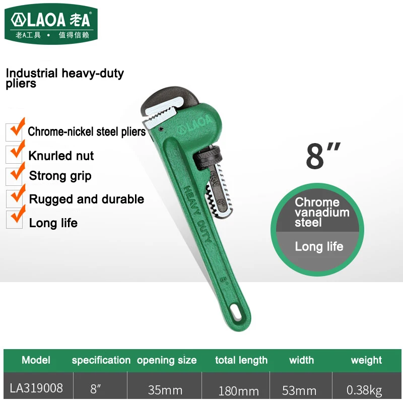 LAOA американские сверхмощные плоскогубцы для труб из хромованадиевой стали
