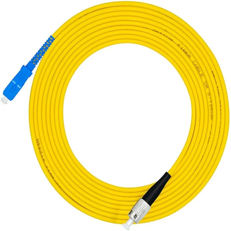 

SC to FC Fiber Optic Cable Jumper Optical Patch Cord Simplex Single-Mode 9/125 SC/PC-FC/PC