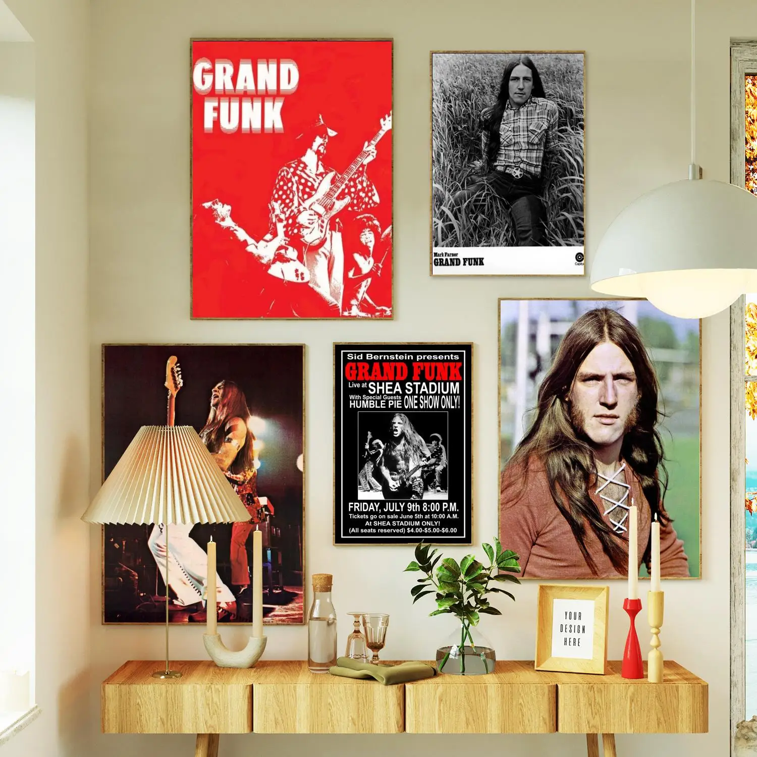 Grand Funk Railroad Band печать плакатов настенная живопись на холсте плакат для