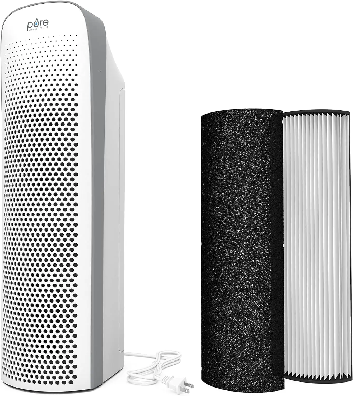 

PureZone™ Elite True HEPA Large Room Air Purifier Bundle, Air Quality Monitor, 4 Stage Filtration and UV-C Light, Helps Destr