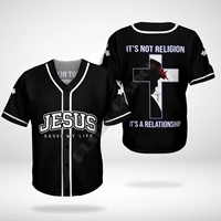 jesus faith over fear baseball jersey shirt baseball shirt 3d all over printed mens shirt casual shirts hip hop tops