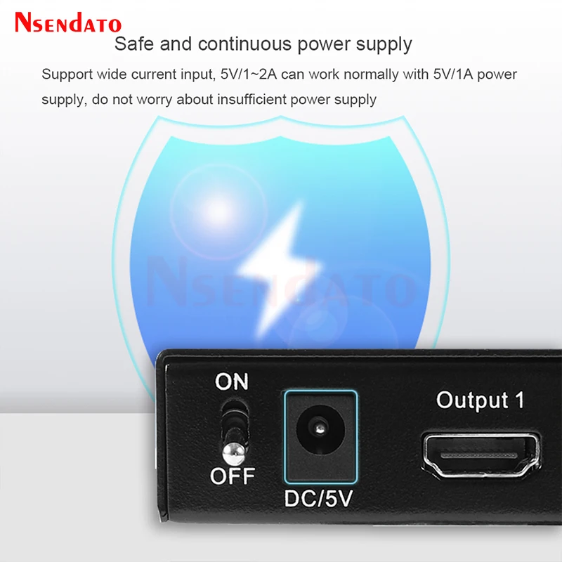 HDMI сплиттер 1 в 2 выход 4k 30 Гц