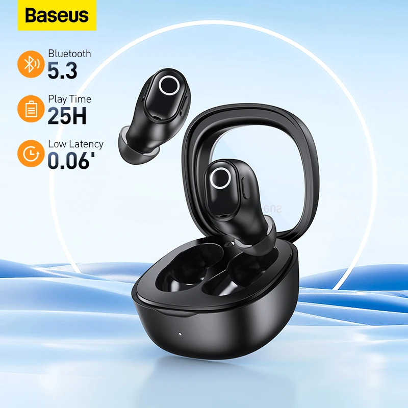 

Baseus WM02 Earphone Bluetooth 5.3 True Wireless Headphones Mini In-ear HiFi Sports Gaming TWS Earbuds Touch Control for xiomi