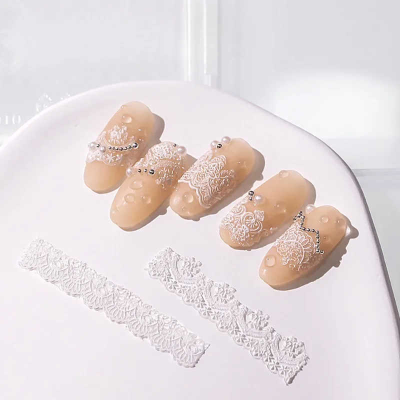 3D рельефная силиконовая резная форма для ногтей Снежинка кружева Богемская