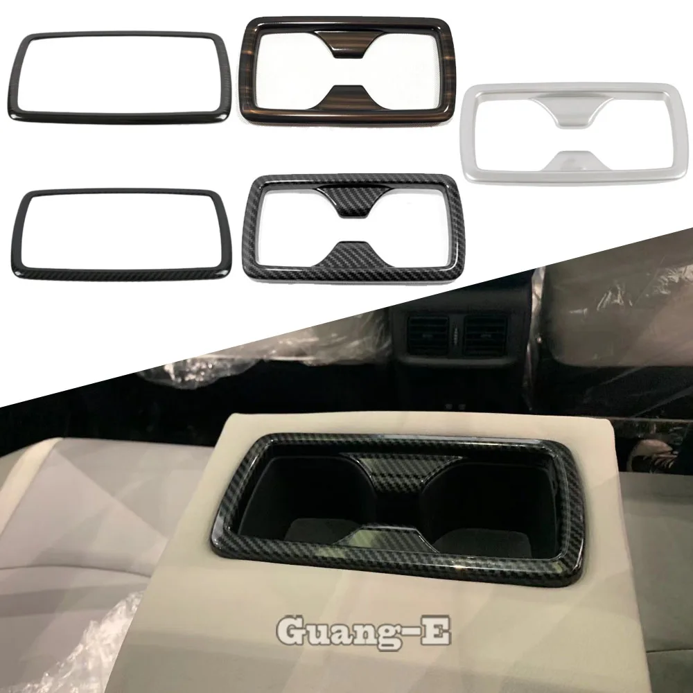 

Car Rear Seat Armrest Box Water Cup Covers Trim Stick Interior Accessories Decoration Frame For Toyota Rav4 2019 2020 2021 2022
