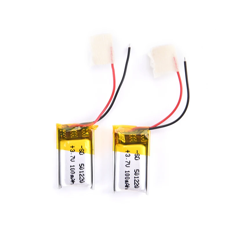 

3.7V 100mAh LiPo 1S Polymer Rechargeable Battery Anki Overdrive Headset 2pcs
