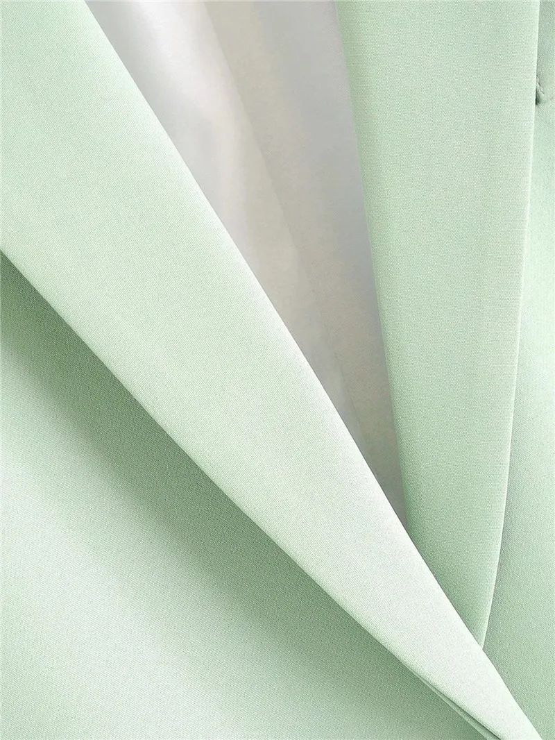 Sweet Candy Colors Blazer Suit Korean Fashion Women Slim Single Breasted Solid Colors Casual Office Blazer Girl Chic Green Coats