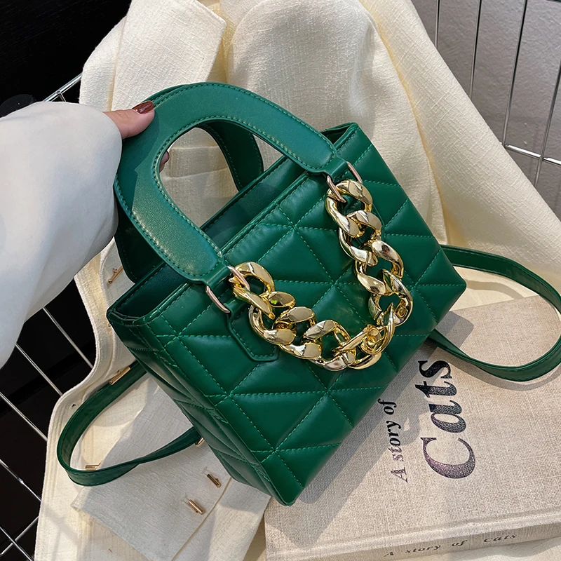 

2022 In Trendy Branded Women's Designer Handbag Luxury Quilted Crossbody Bags Kawaii Totes Korean Small PU Leather Shoulder Bag