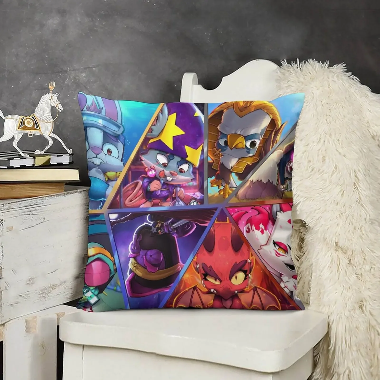 Легендарные персонажи Зооба декоративная подушка для девочек в стиле аниме