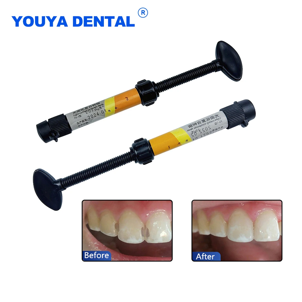 Composite Resin A1 A2 A3 Shade Dental Composite Resin Filling Materials Dentistry Denfil Syringe Universal Light Curing 5pcs/lot