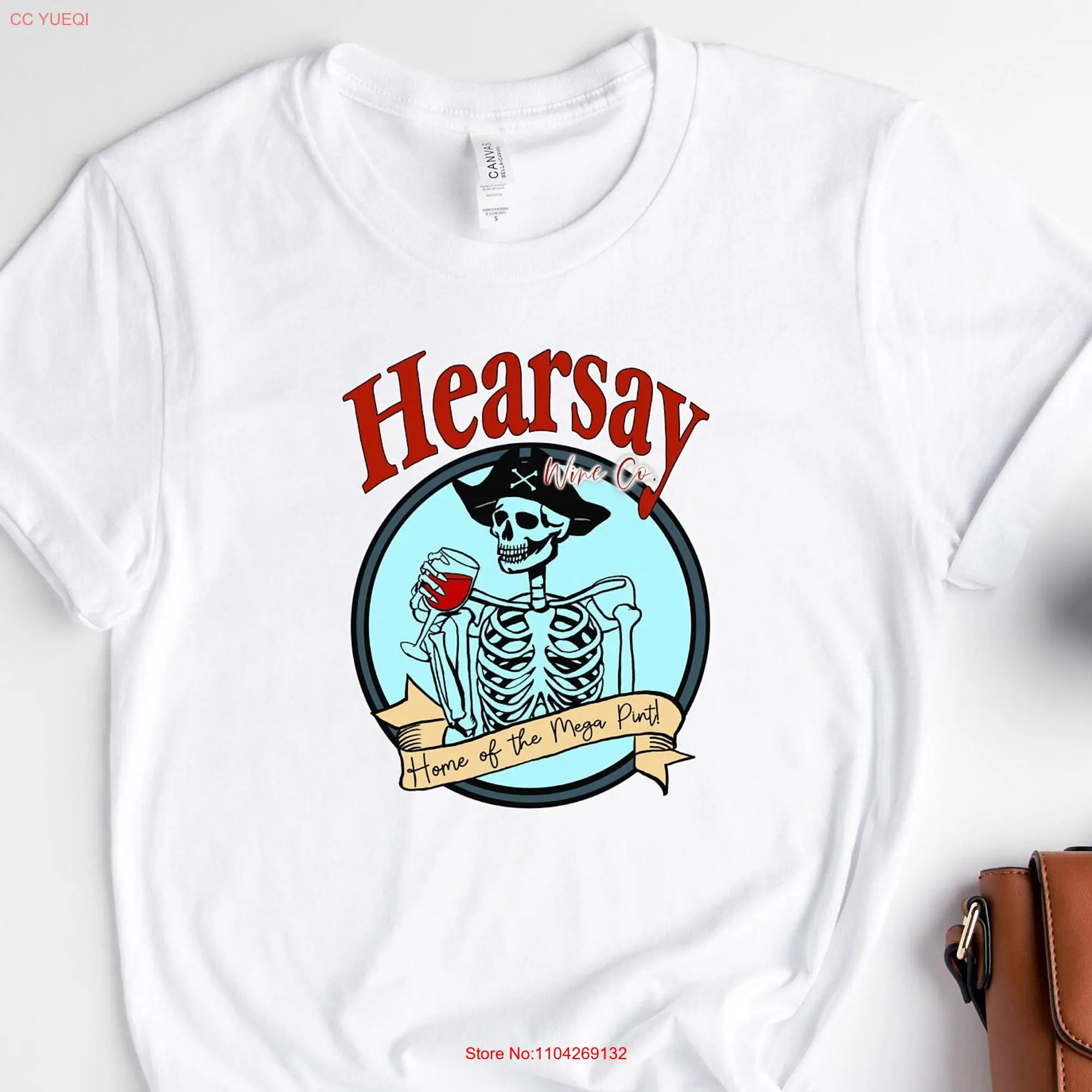 Футболка Hearsay Vineyards Wine Company Funny Winelover That's Justice For Johny с длинными или короткими