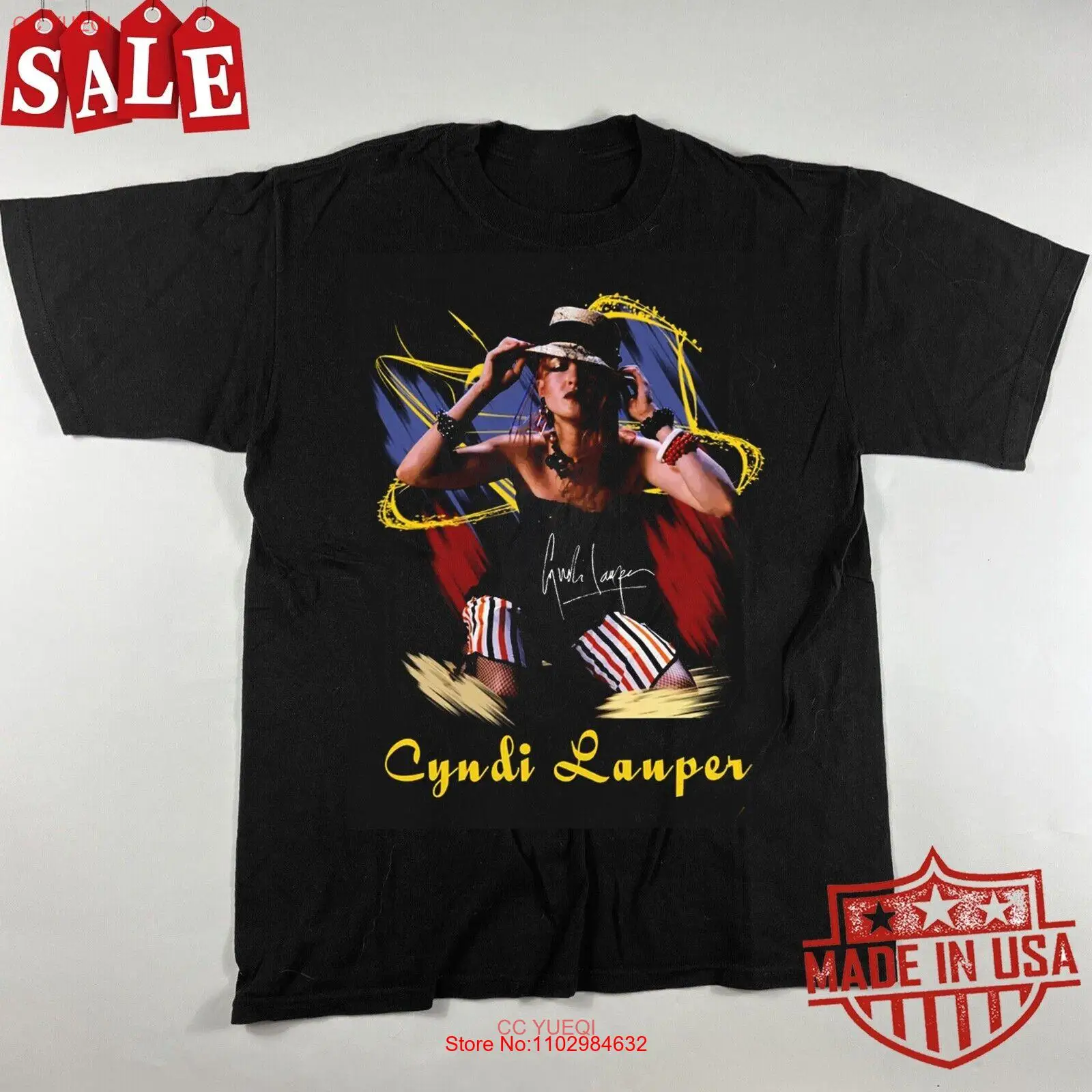 Cyndi Lauper подарок для фанатов унисекс рубашка всех размеров 1V663
