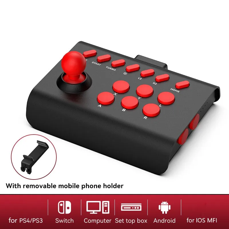 

2.4G Wireless Game Joystick Arcade Console Rocker Fighting Controller Gaming Joystick for PS3/ / /Switch/PC/Android TV