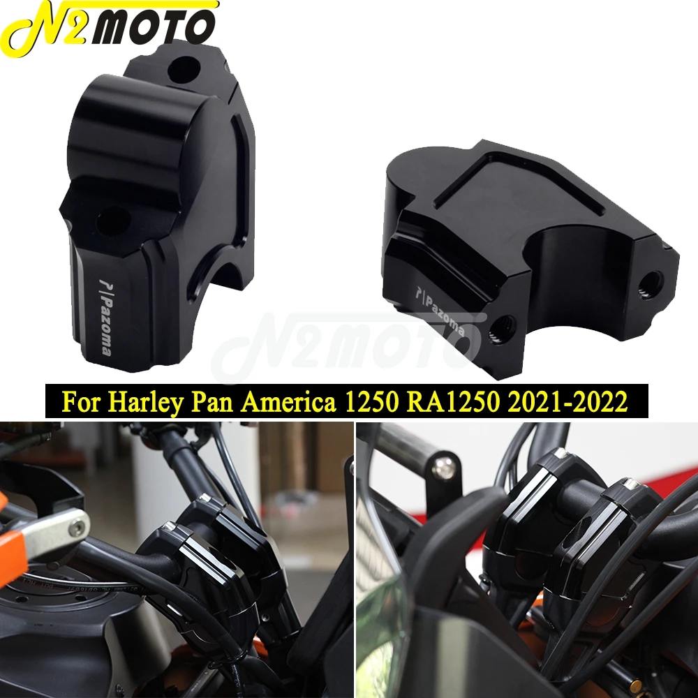 For Harley Pan America 1250 S RA1250S Accessories Motorcycle Handlebar Risers Clamp Extend Block Adapter Mounting Seat 2021-2022