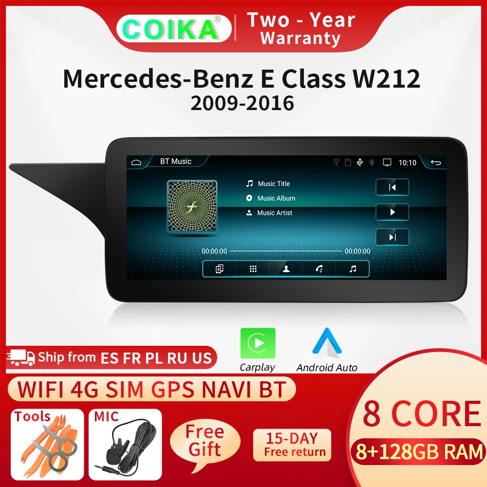 

Android 10 IPS сенсорный экран автомобильный GPS навигатор стерео для Mercedes-benz W212 2009-2016 WIFI SIM BT мультимедийное Радио беспроводной Carplay