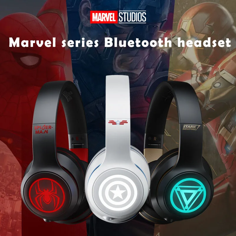 

Оригинальные наушники Disney Marvel Blutooth, игровые наушники для ПК, hi-fi музыка, Tws гарнитура, беспроводные Накладные наушники, бесплатная доставка