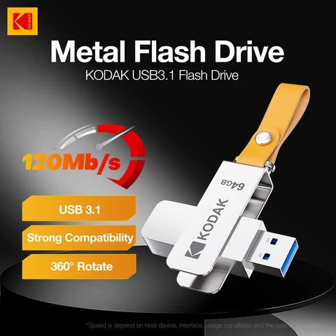 Kodak K133 USB 3.1 флешка 64/128/256/512 ГБ
