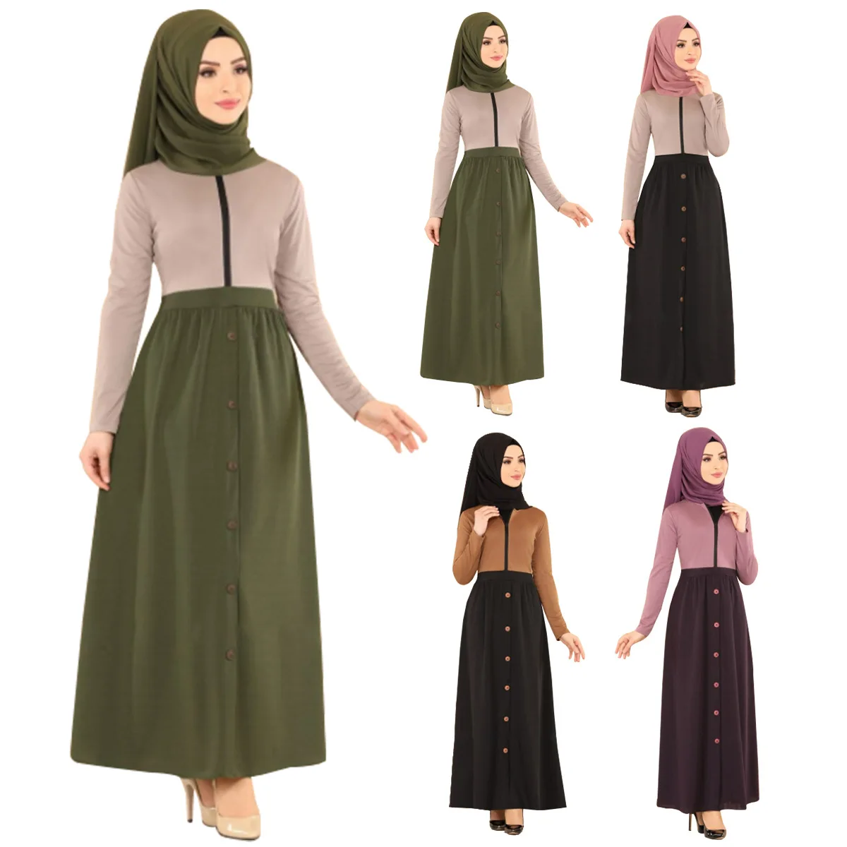 Мусульманский хиджаб платье Арабская Абая Дубай Абая пэчворк для женщин турецкие платья мусульманская одежда Кафтан длинное платье