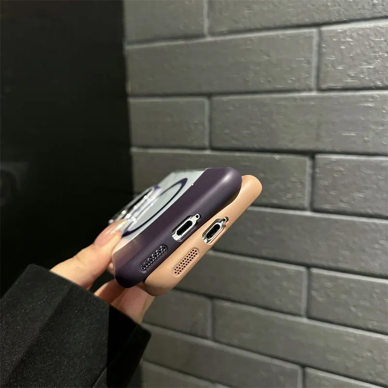 Цветной магнитный чехол для телефона Huawei Pura 70 Pro Plus Ultra Magsafe с защитой от падения и