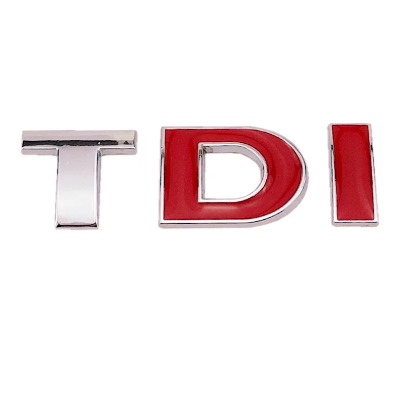 Логотип TDI автомобильная наклейка боковой брызговик задний багажник эмблема Turbo
