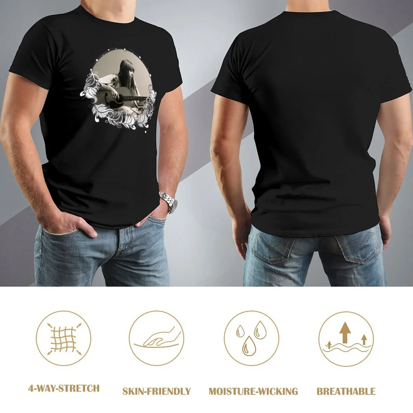 Футболка Joni Mitchell пот для мальчика футболка с рисунком аниме набор мужских