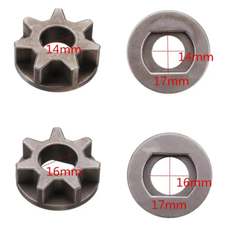 

For 115 125 150 180 Gear For Angle Grinder Chain Saw Durable Replaces Tool Steel M14/M16 Replacement Direct fit