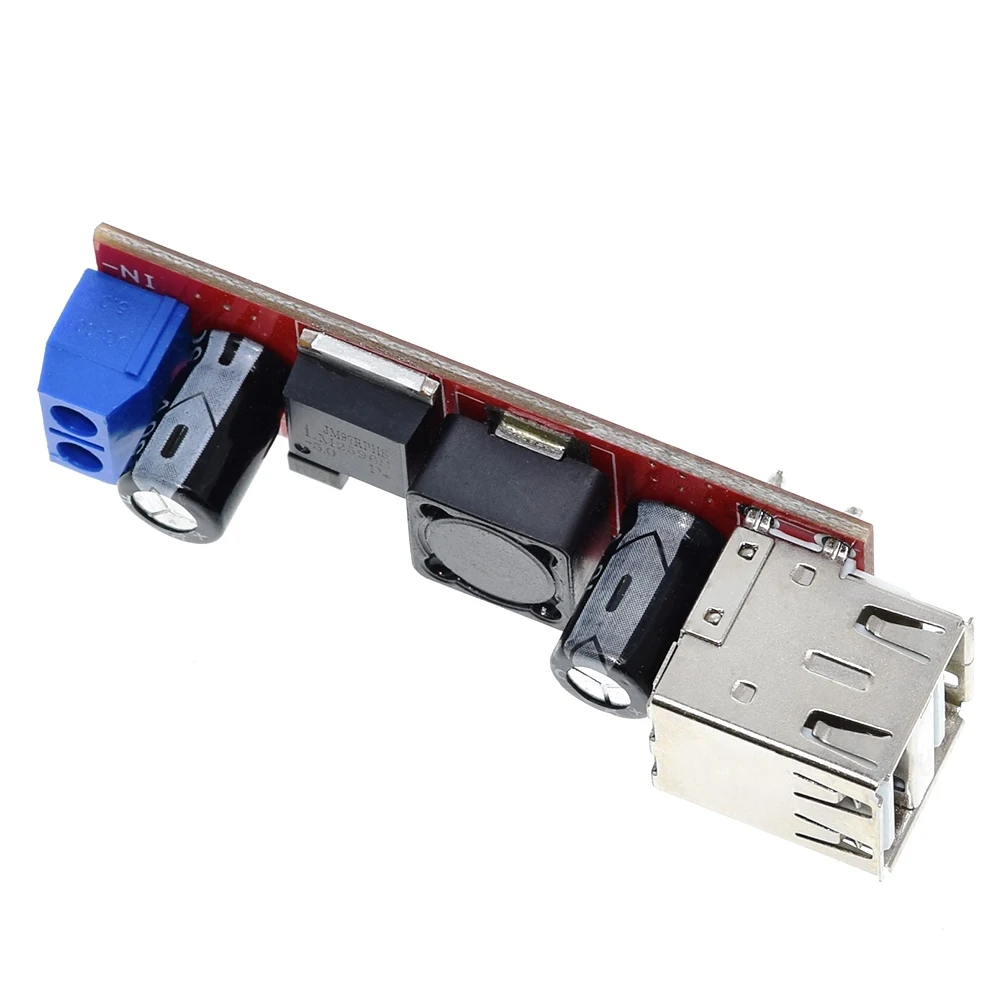 Преобразователь DC 6V-40V to 5V 3A Double USB Charge DC-DC понижающий преобразователь модуль для