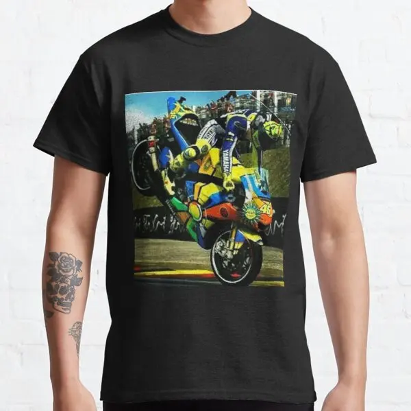 

Rossi Stoppie t shirt for MV Boxer YMHAHA BMW Bajaj Husqvarna Triumph