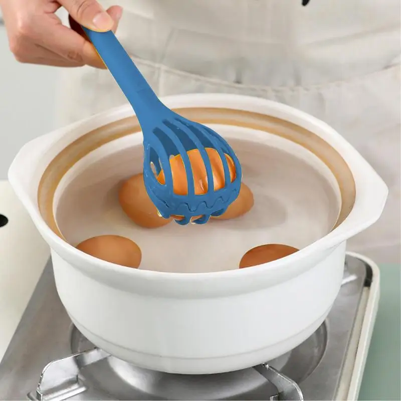 

Multifunctional Egg Beater 3 In 1 Multifunctional Grab Spoon Food Clip And Egg Whisk Household Handheld Mixer Kitchen Utensil