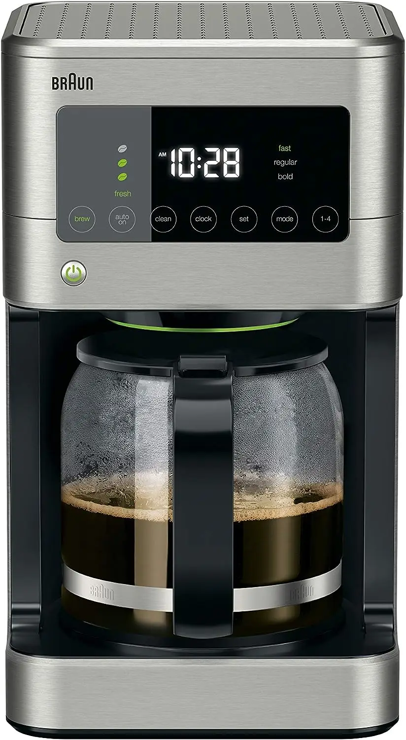 

Sense 12 Cup Touch Screen Drip Coffee Maker Machine with Brew Strength Options, 2 Hour Shut Off and 24 Hour Timer, Stainless Ste