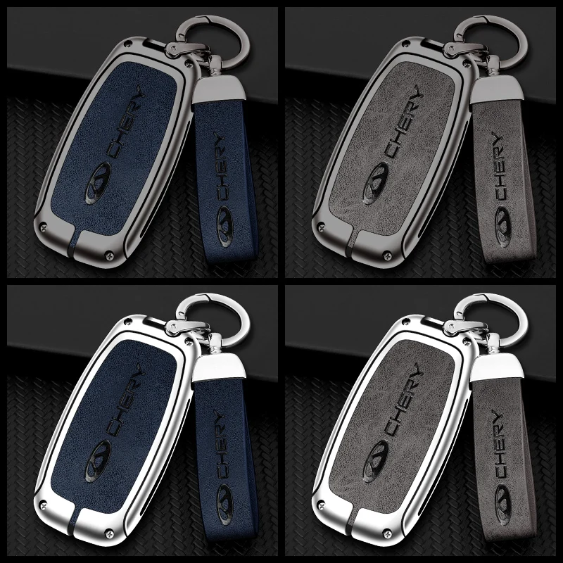 

Car Key Case Shell Auto Emblem Keychain Ring For Chery Tiggo 7 PRO 5 2 2 3 8 5X 3X QQ Fulwin Arrizo A1 A3 A5 T11 Amulet M11 East