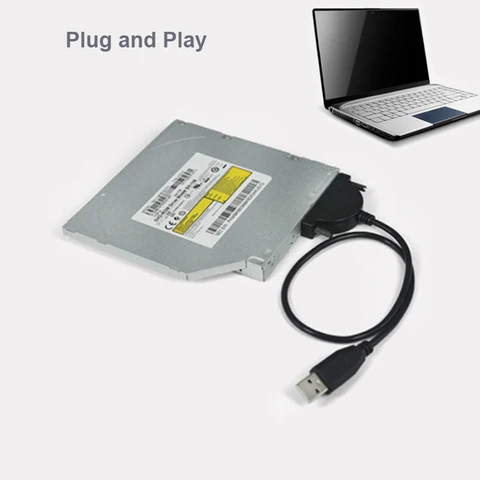 Адаптер USB 2,0 на Mini Sata II 7 + 6 13pin для ноутбука, CD/DVD ROM