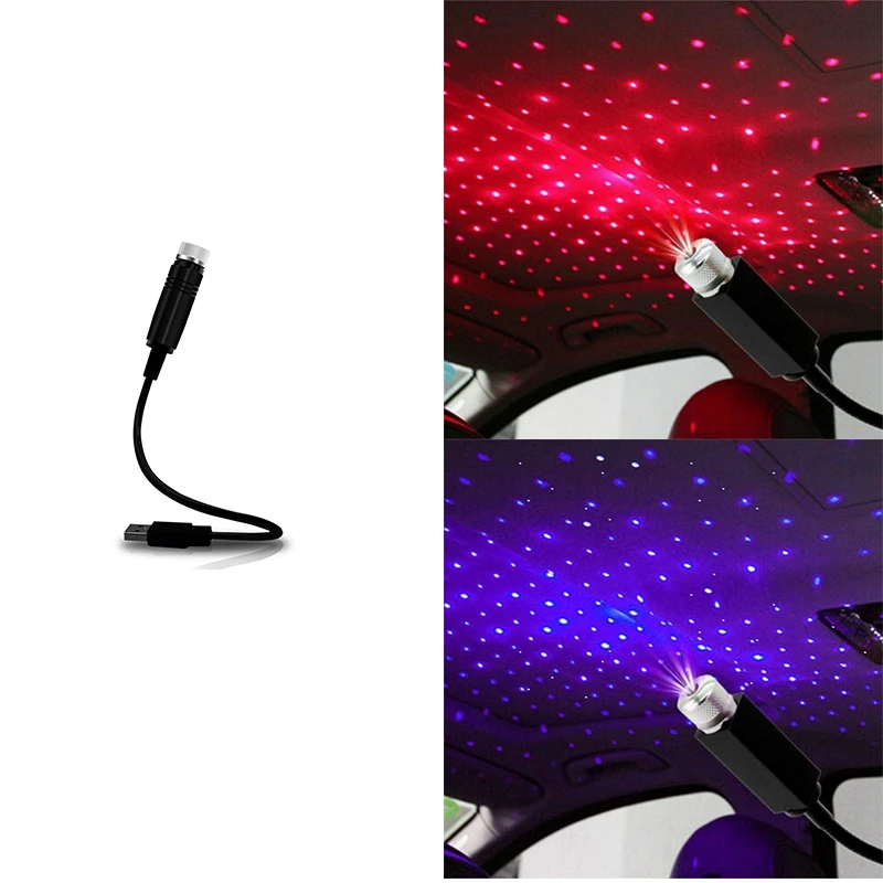 

Звездный проектор, Ночной светильник, регулируемый Романтический Галактический гибкий интерьер автомобиля, Портативный Ночной светильник...