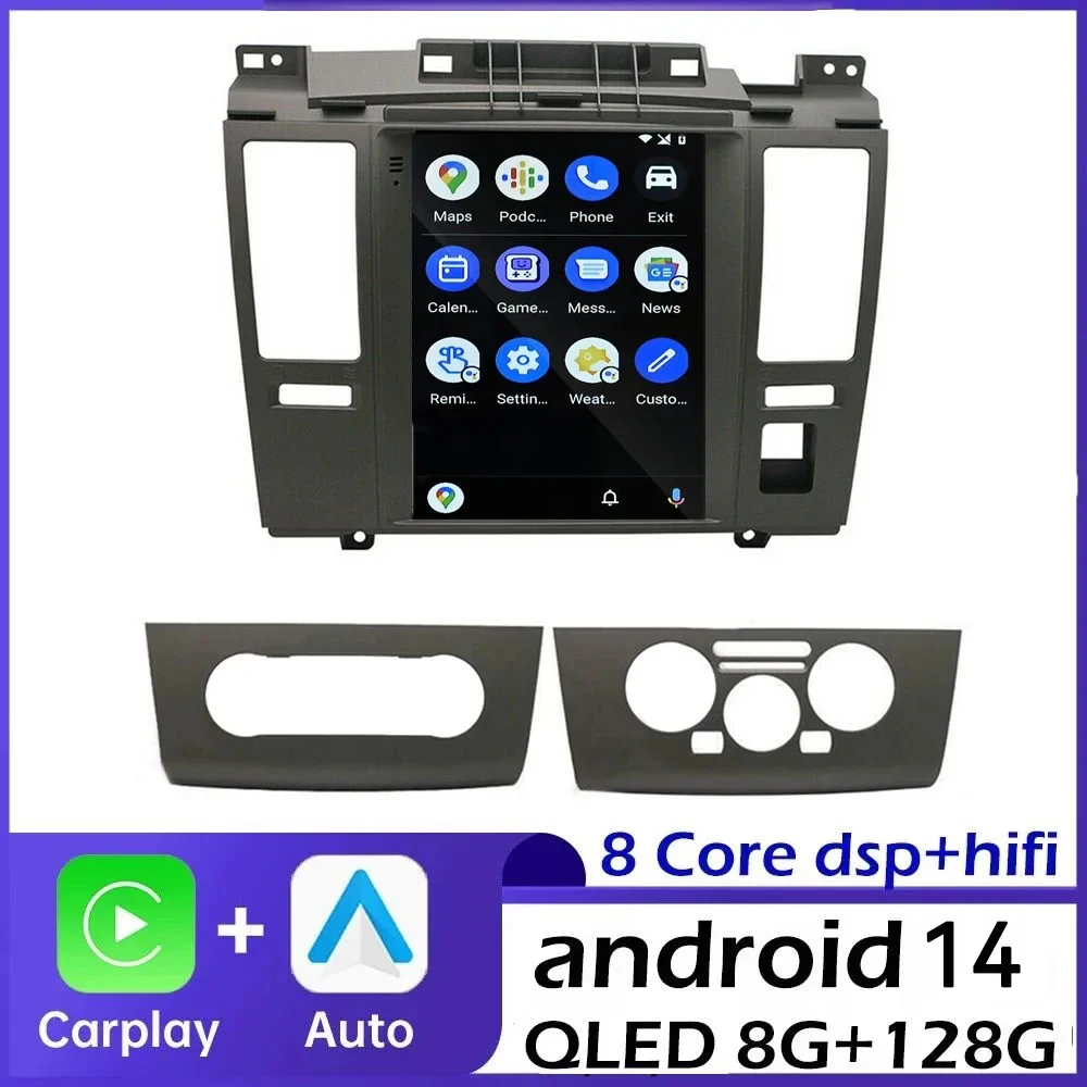 Автомагнитола 2 Din на Android 14 для Nissan Tiida C11 2005-2010 мультимедийный видеоплеер