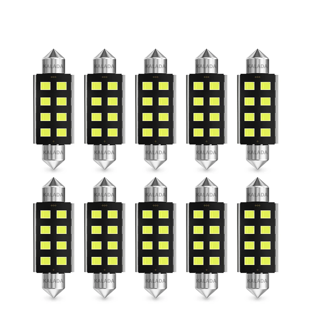 

2/10pcs LED C5W Festoon Car Canbus Lights C10W 31mm 36mm 39mm 41mm Interior Dome Reading Lamps License Plate Bulbs 12V No Error