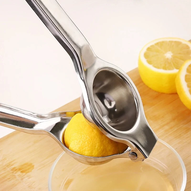 Соковыжималка из нержавеющей стали для фруктов, ручная кухонная бытовая мини-соковыжималка для цитрусовых и лимонов