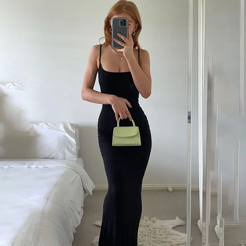 

Casual Slim Strap Home Long Dress , dresses for women 2022