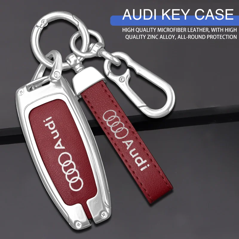 Чехол для автомобильного ключа чехол Audi A3 A4 B9 A6 C8 A7 S7 4K A8 D5 S8 Q7 Q8 SQ8 E-tron 2018 2019 2020
