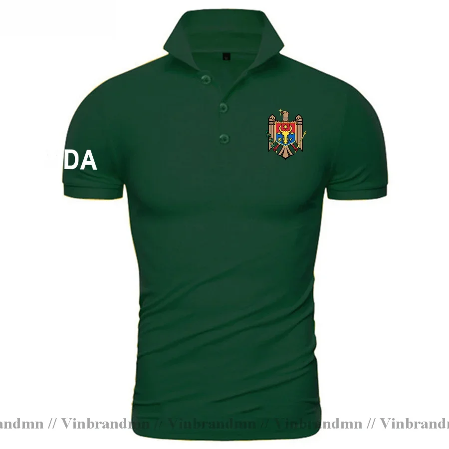 Moldova Moldovan MDA MD Polo Shirts Men Short Sleeve Fashion Brand Printed For Country 2023 Cotton Nation Team Flag Newest polos