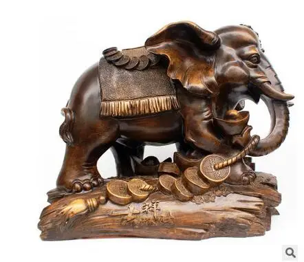 

Lucky elephant set up a living room animal attract high-end cash register opened creative decoration Home sculpture statue